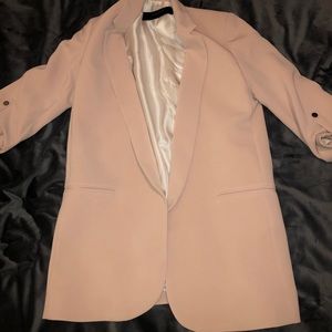 Pink/Nude Blazer with silky lining shoulder pad